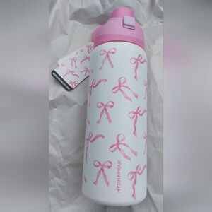 HYDRAPEAK Pink Bow Stainless Steel Bottle 32oz (B)